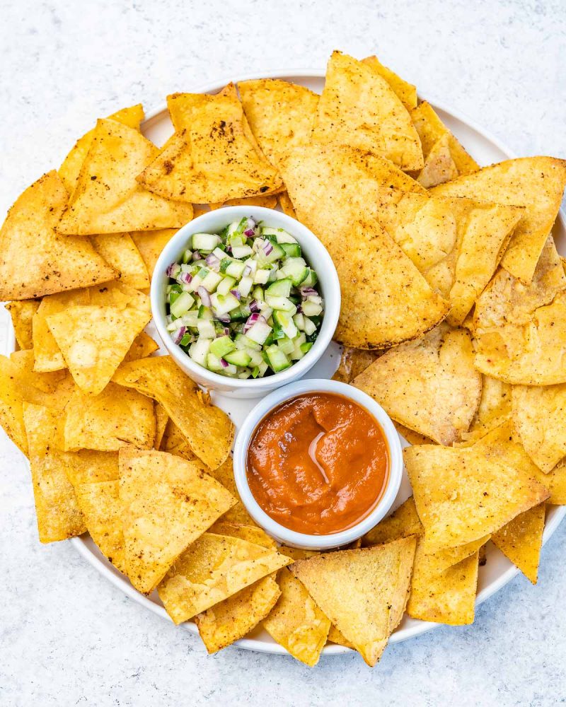 Easy Baked Tortilla Chips | Clean Food Crush