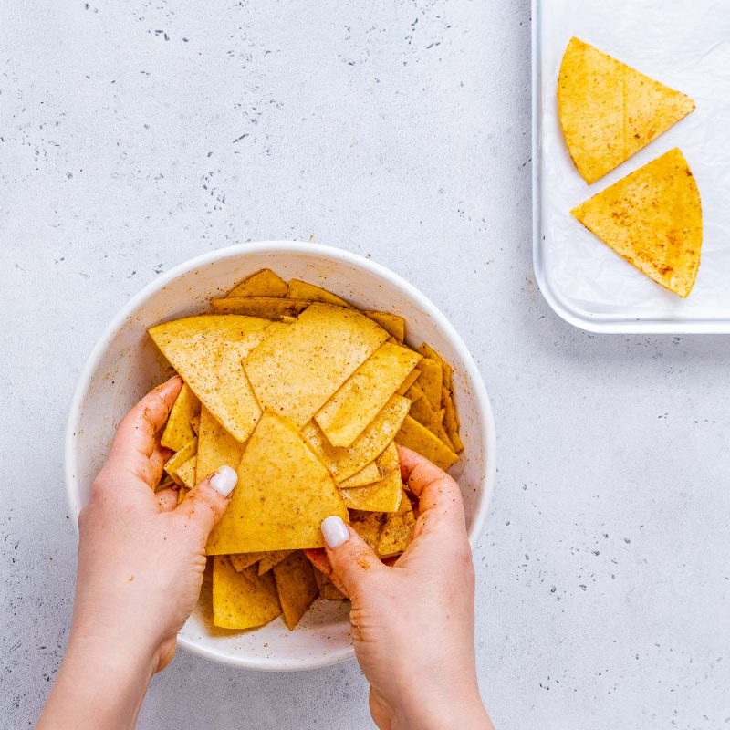 Easy Baked Tortilla Chips Clean Food Crush