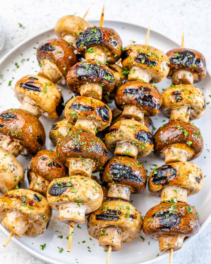 Flavorful Marinated Mushroom Kabobs Clean Food Crush