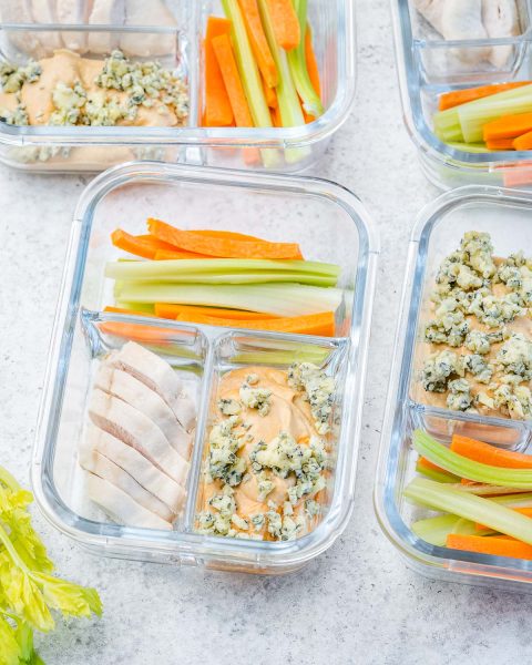 Buffalo Chicken Cold Lunchbox | Clean Food Crush