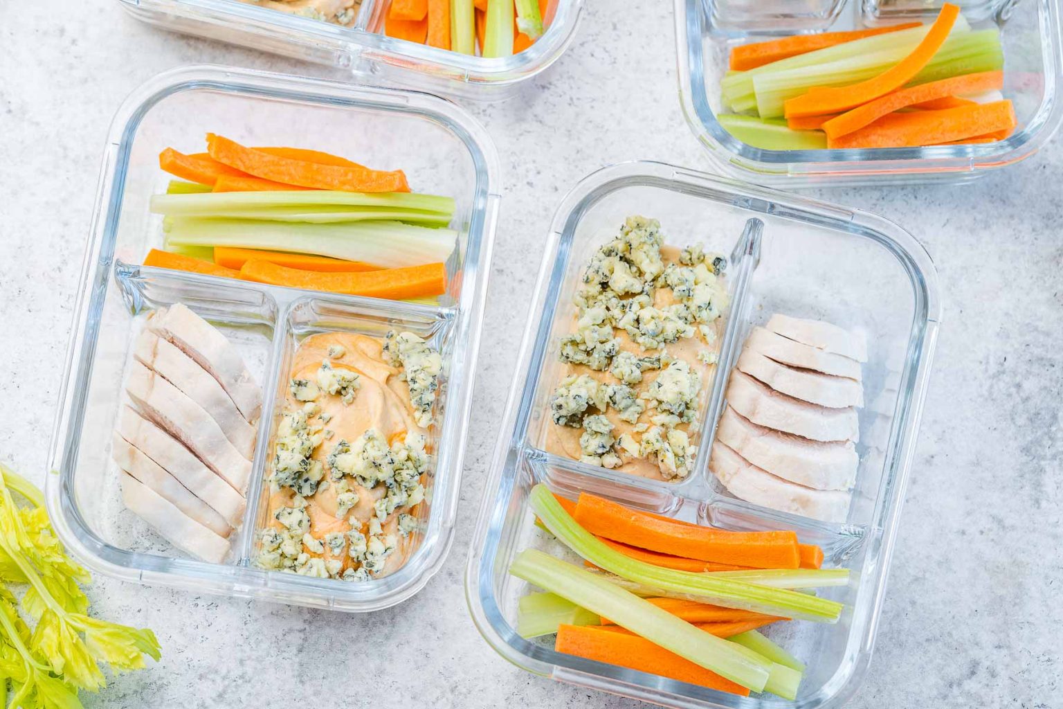 Buffalo Chicken Cold Lunchbox | Clean Food Crush