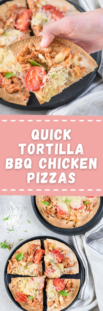 BBQ Chicken Tortilla Pizzas | Clean Food Crush