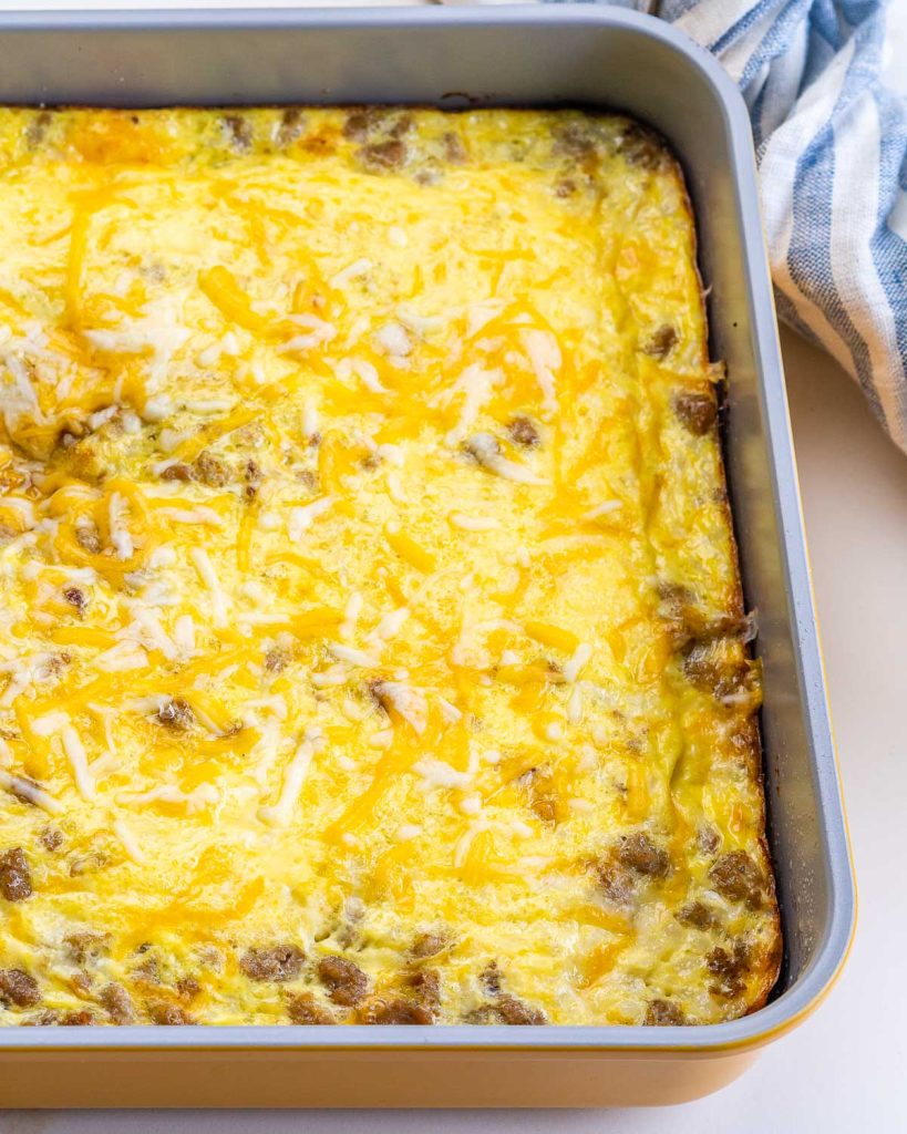 Breakfast Egg + Cauliflower Protein Packed Casserole 