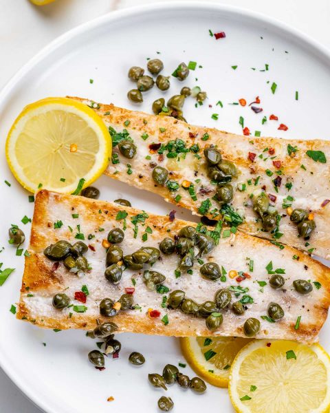 Easy Mahi Mahi in Lemony Garlic Caper Sauce | Clean Food Crush