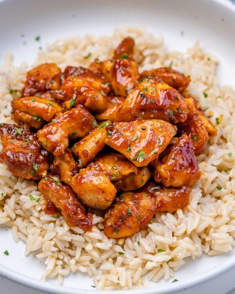 Spicy Sticky Chicken | Clean Food Crush