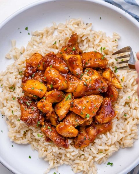 Spicy Sticky Chicken | Clean Food Crush