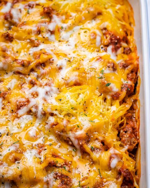 Spaghetti Squash Lasagna Casserole | Clean Food Crush