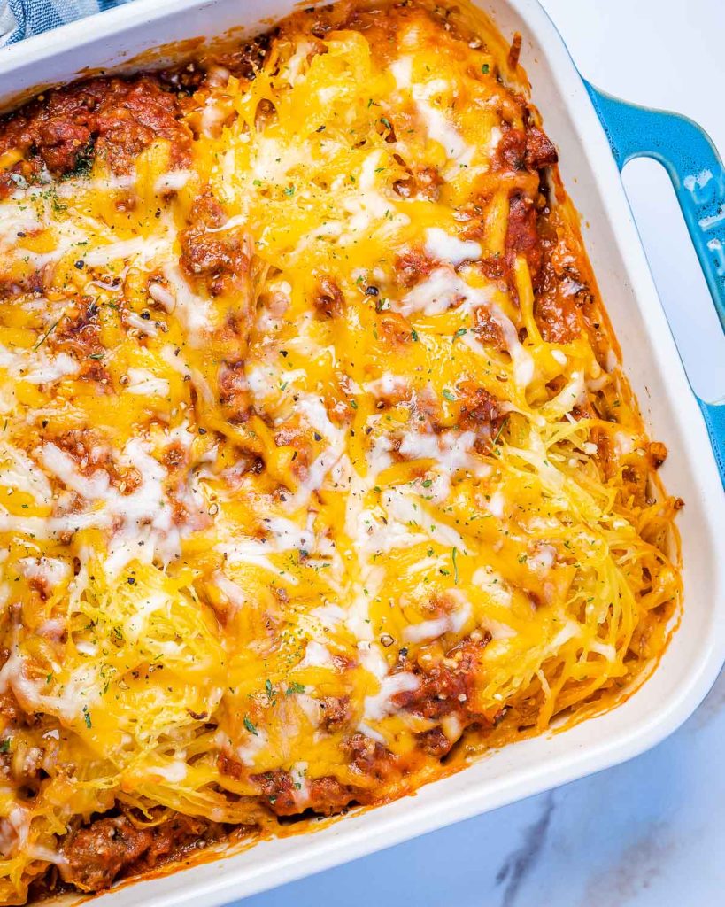 Spaghetti Squash Lasagna Casserole | Clean Food Crush