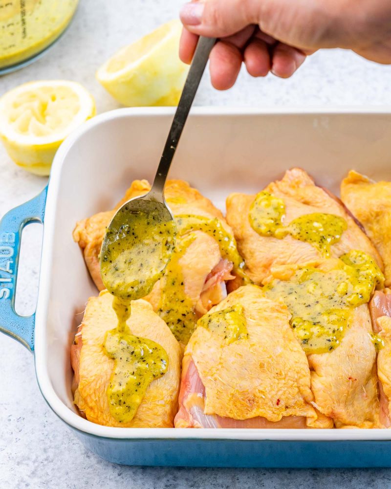 Greek Inspired Lemon Chicken | Clean Food Crush