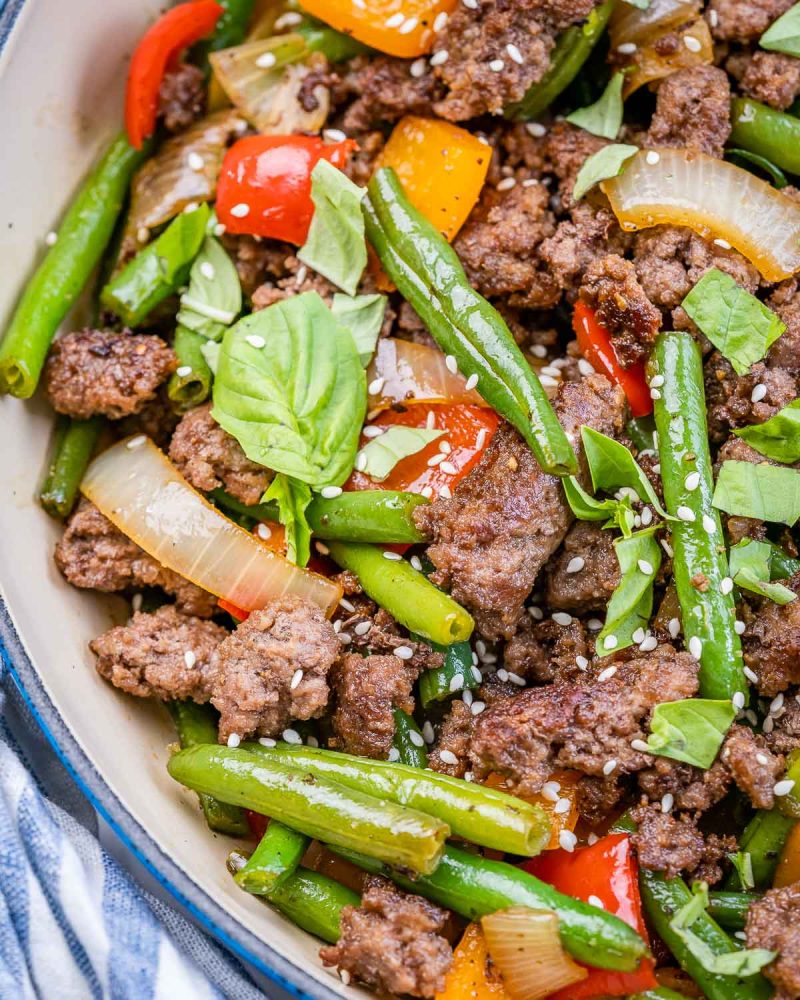 Ground Beef Stir Fry | Clean Food Crush
