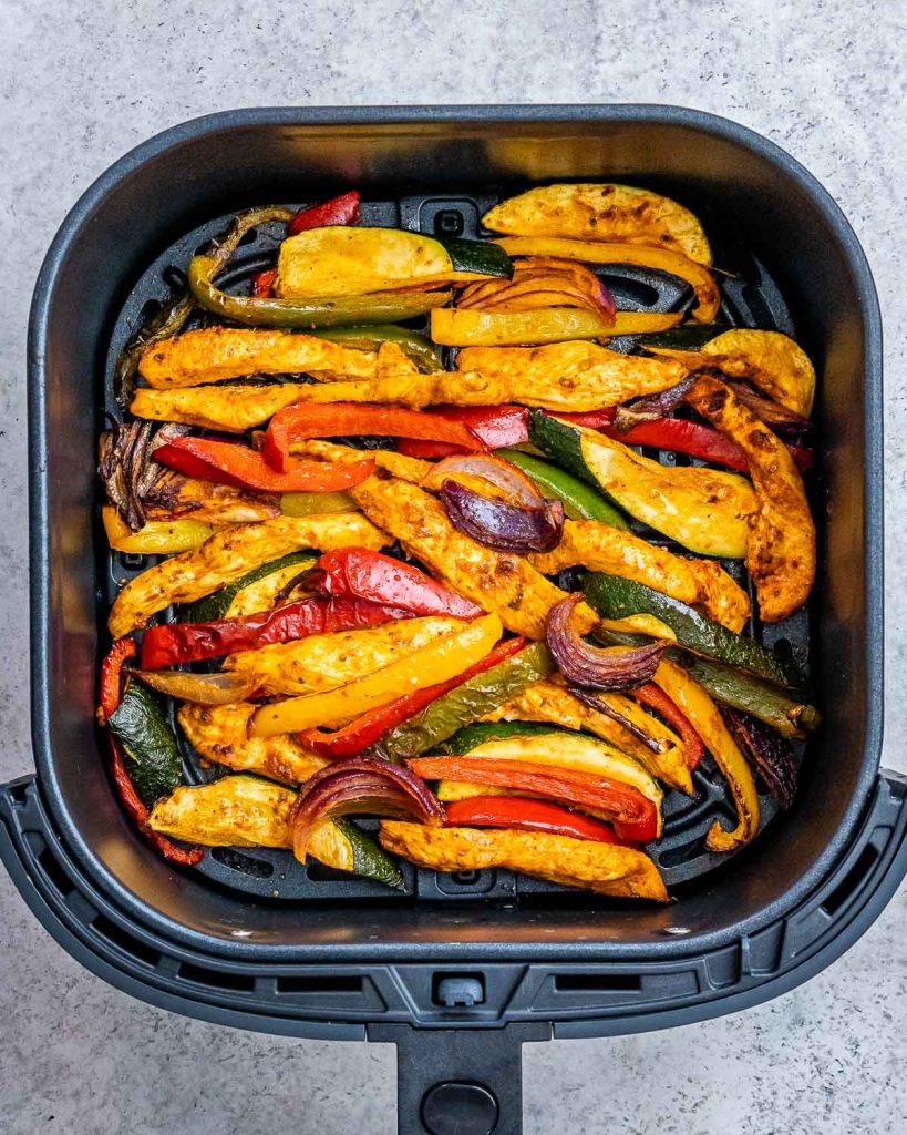 Air fryer chicken fajitas.