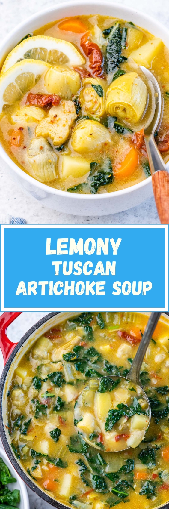 Lemony Tuscan Artichoke Soup | Clean Food Crush