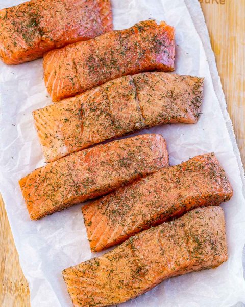 Creamy Lemon Capers Salmon | Clean Food Crush