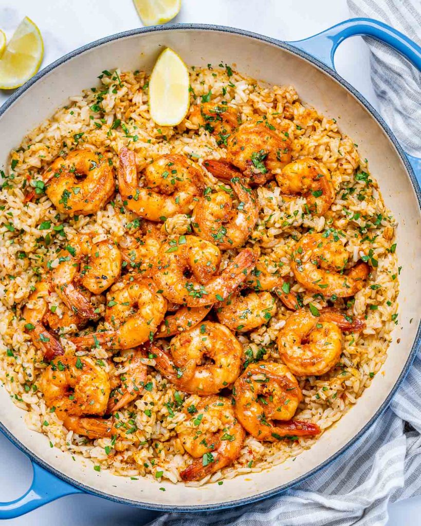 Easy Cajun Shrimp & Rice | Clean Food Crush