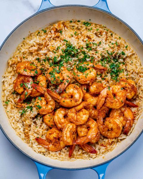 Easy Cajun Shrimp & Rice | Clean Food Crush