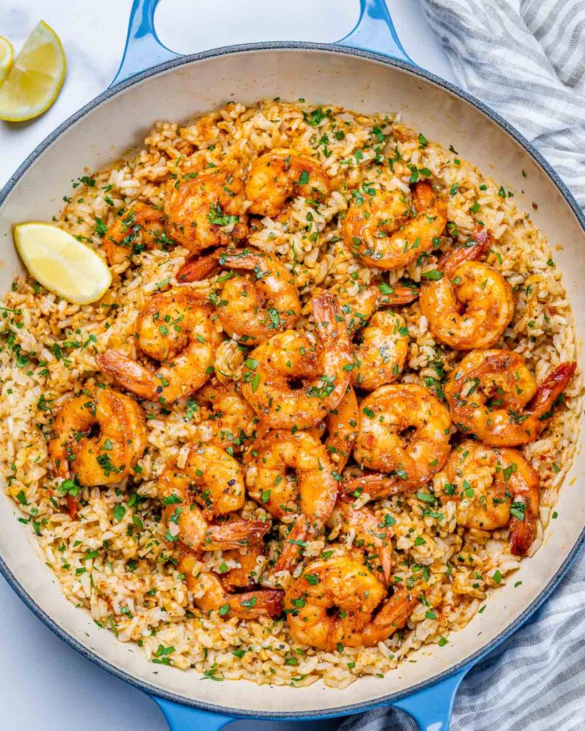 Easy Cajun Shrimp & Rice | Clean Food Crush