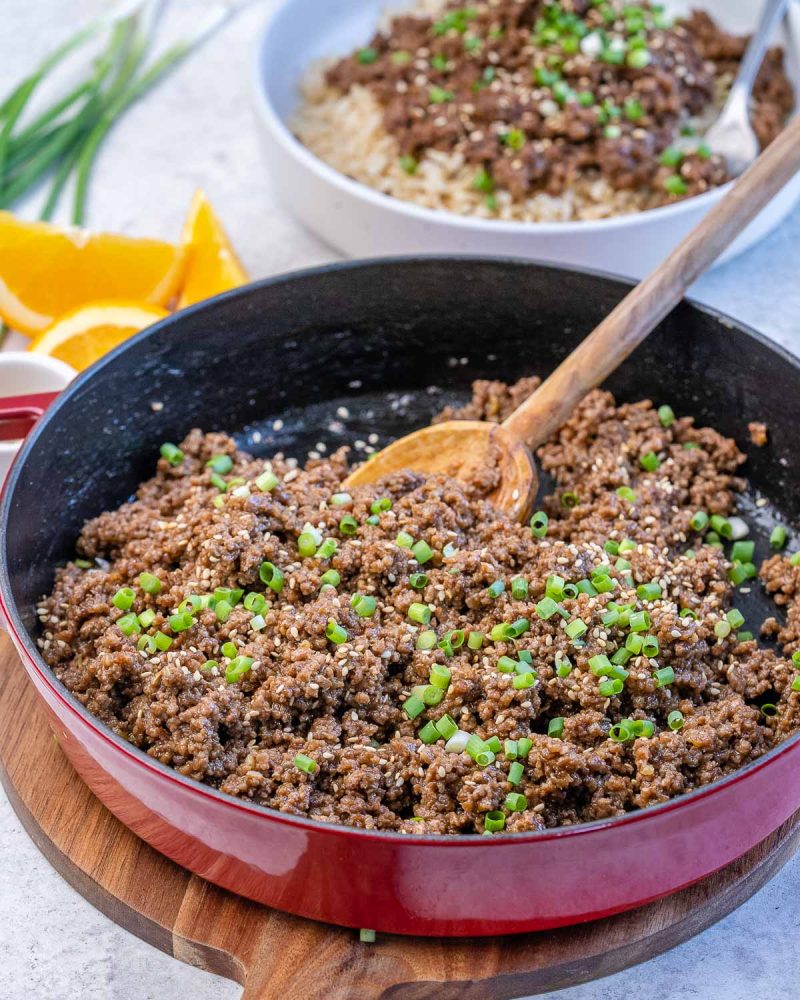 Korean-Inspired Ground Beef Bowls | Clean Food Crush