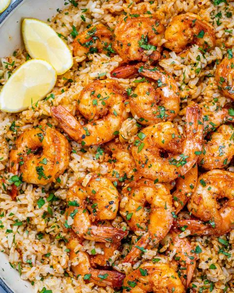 Easy Cajun Shrimp & Rice | Clean Food Crush