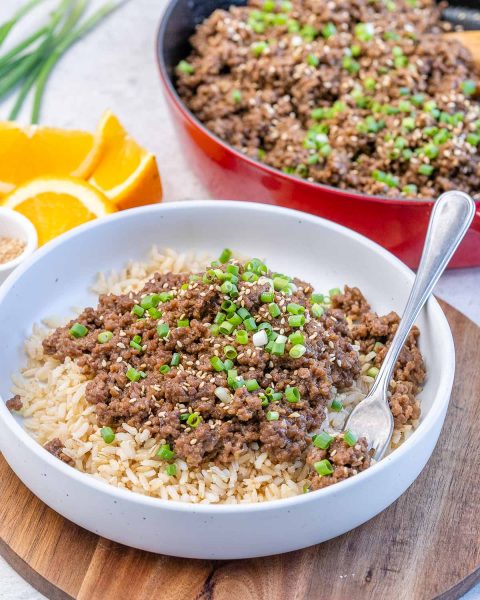 Korean-Inspired Ground Beef Bowls | Clean Food Crush