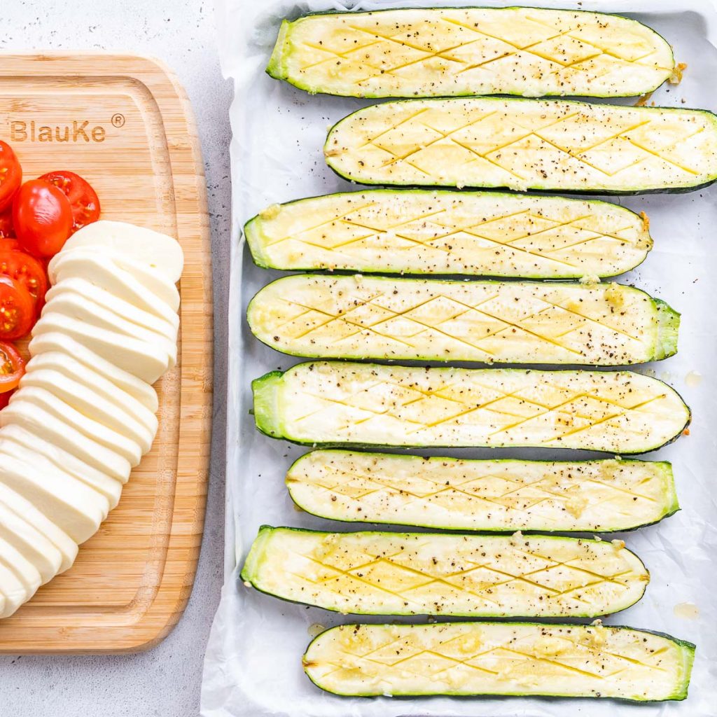 [VIDEO] Caprese Zucchini Boats | Clean Food Crush