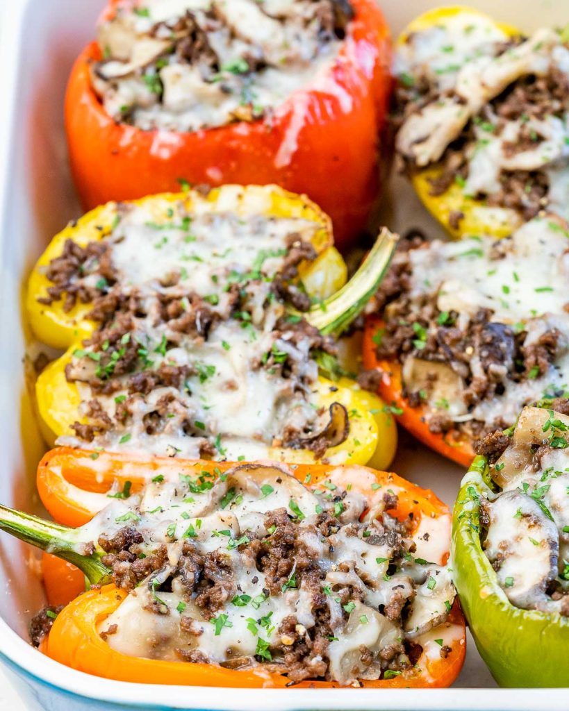 Tagphilly Cheesesteak Stuffed Peppers Ground Turkeyfeed