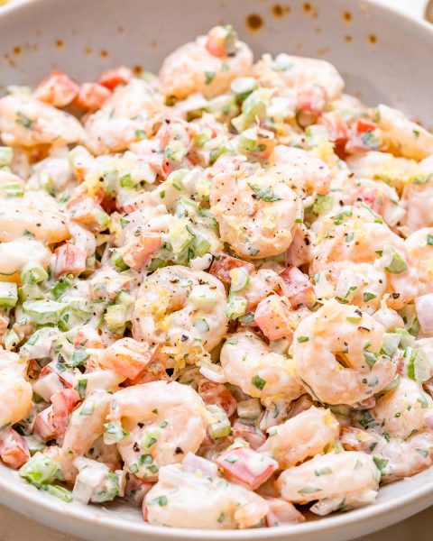 Rachel’s Simple Creamy Shrimp Salad | Clean Food Crush