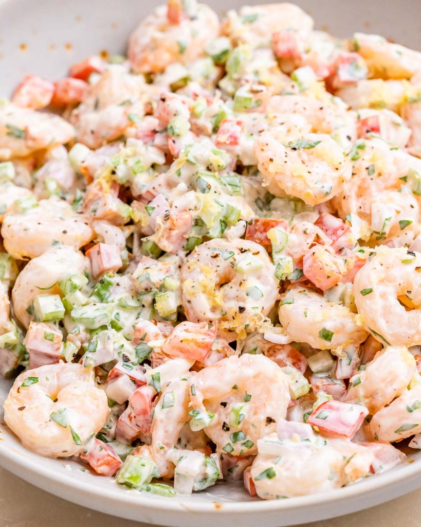 Rachel’s Simple Creamy Shrimp Salad | Clean Food Crush