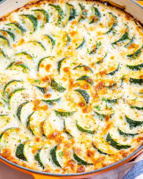 Creamy Fresh Garden Zucchini Gratin | Clean Food Crush