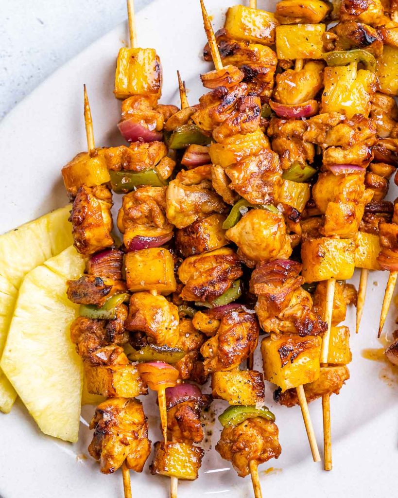 Hawaiian Inspired Chicken Kabobs 