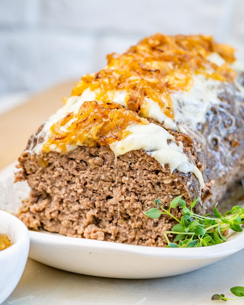 French Onion Meatloaf Clean Food Crush