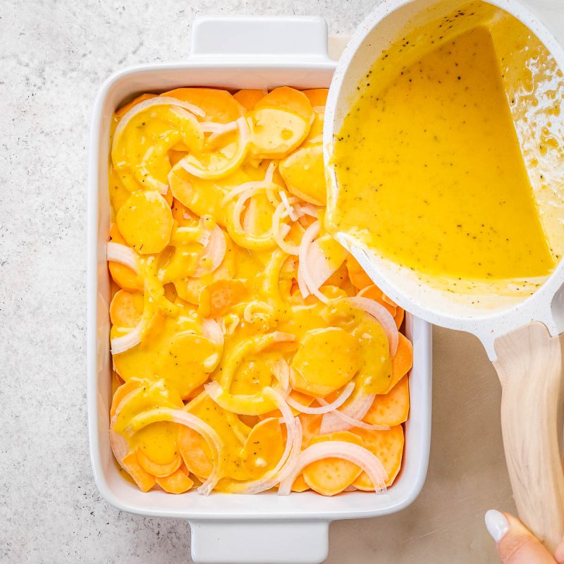 Scalloped Sweet Potatoes | Clean Food Crush