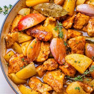 Turkey stew in a bowl.