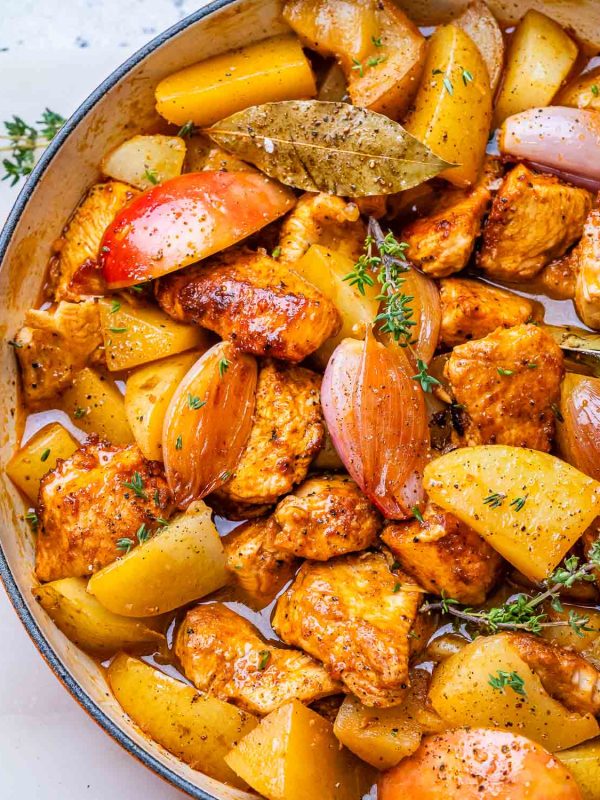 Turkey stew in a bowl.