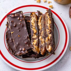 date bark that tastes like Date Snickers Bars.