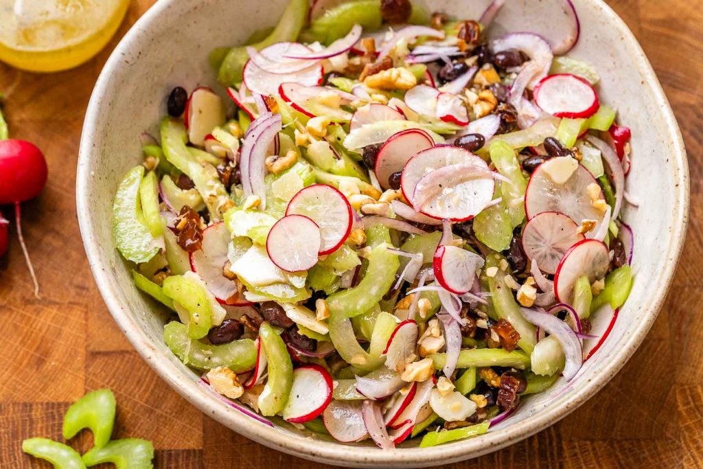 healthy celery salad.