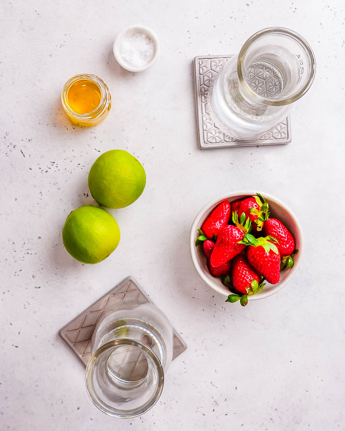 ingredients to make homemade gatorade laid out.