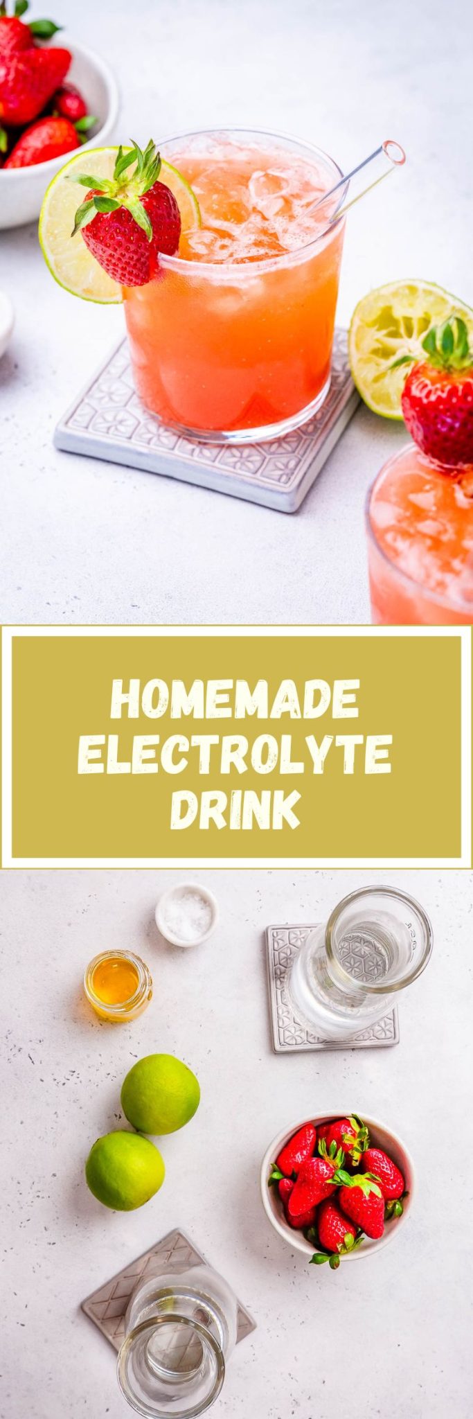 homemade electrolyte drink pin.